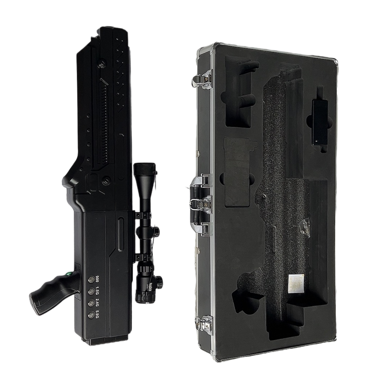  尖峰镇手持便携式枪型低空防御反制四通道A型