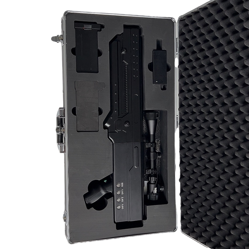  尖峰镇手持便携式枪型低空防御反制四通道B型