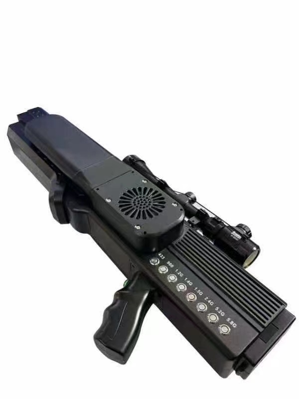  尖峰镇手持便携式枪型低空防御反制八通道